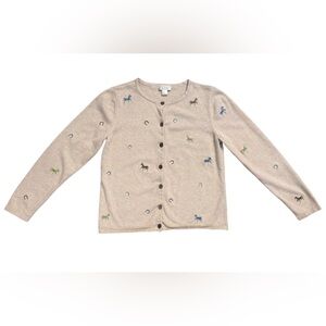 Christopher & Banks Horse Horseshoe Cardigan Sz Small